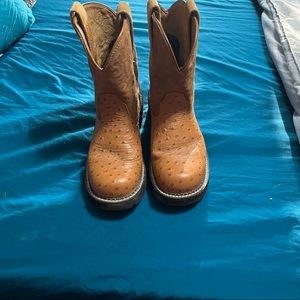 Ariat womens size 7 ostrich fat baby cowgirl boots